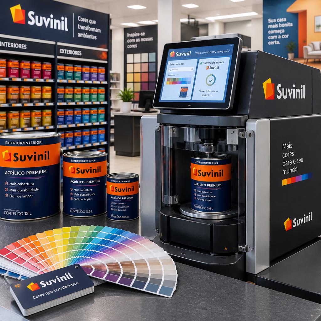 Máquina de manipulação de tintas Suvinil